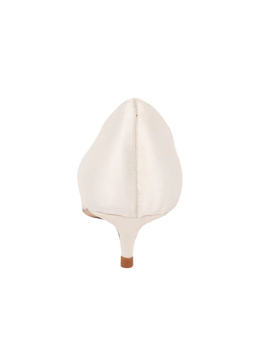 Brinsley Pointed Toe Kitten Heel - Image 3