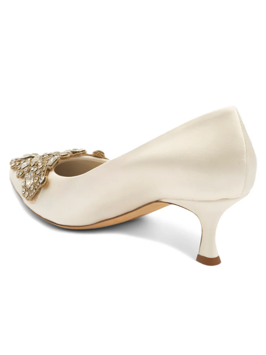 Sabrina Embellished Kitten Heel - Image 3